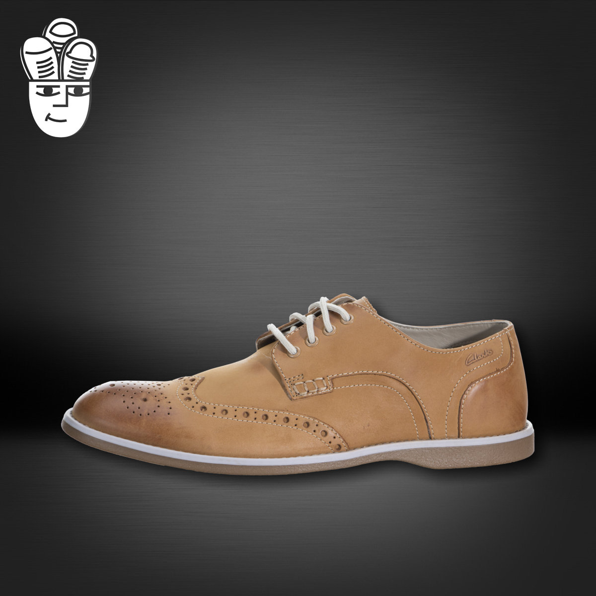 Clarks Farli Limit 其乐男鞋 时尚皮鞋 潮流休闲鞋 雕花镂空设计