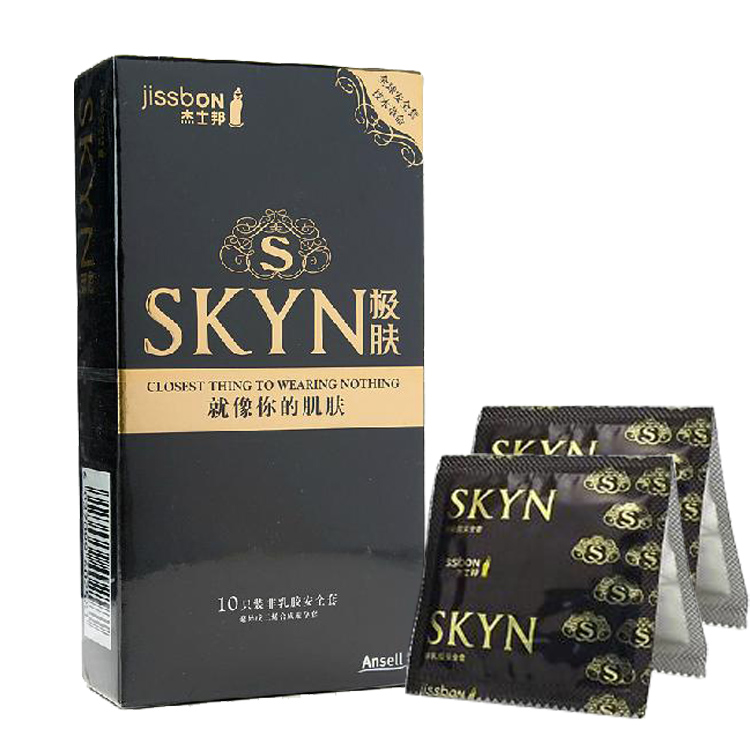 杰士邦避孕套skyn极肤非乳胶抗过敏超薄安全套情趣成人用品byt