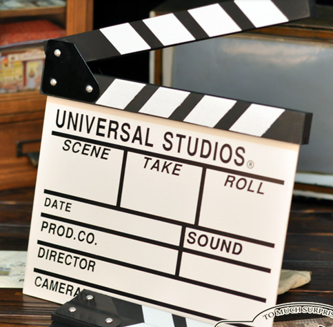 Field board shooting props wooden director board film slap board photo studio photography scene English version