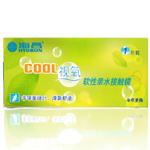 海昌 隐形眼镜 cool视氧半年抛1片装 水润舒适设计