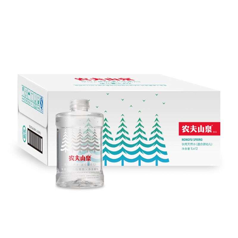 【苏宁易购】 农夫 农夫山泉饮用天然水（婴幼儿）1L*12箱装