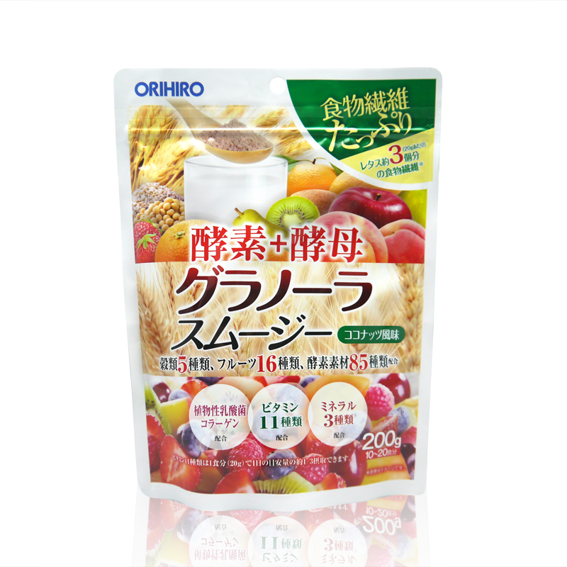 【日本直邮】ORIHIRO/立喜乐酵素酵母果蔬酵素粉代餐粉 200g