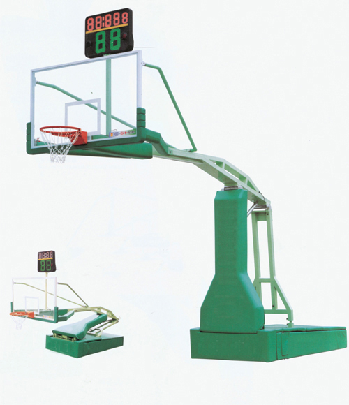 Standard indoor and outdoor electric-hydraulic basketball rack lift regular competition training playground adult manual hydraulic rack