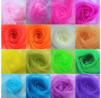 Glass Yarn 150cm Crystal Yarn Fabric Snow Yarn Organza Fabric Wedding Decoration Sheer Curtain Fabric Whole Roll 50m