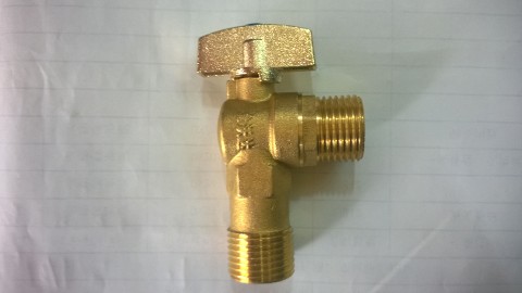 Golden Woda Total Copper Ball Core Triangle Valve Plated hot and cold water bathroom universal water valve DN15