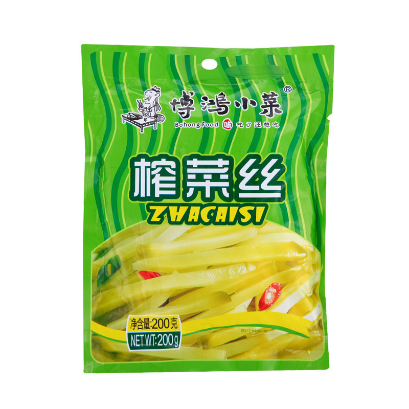 【天猫超市】博鸿小菜榨菜菜丝200g/包 酱菜咸菜下饭菜嫩脆 余姚