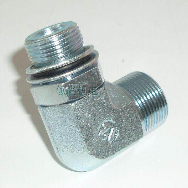 90 degree bending metric thread can be adjusted to O ring sealing column end oil pipe joint 1CH9-12-10OG