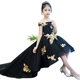 Trẻ em ăn mặc công chúa váy hoa cô gái váy cưới váy chéo vai hiện catwalk trang phục chủ đồ cô dâu chú rể trẻ em Váy trẻ em