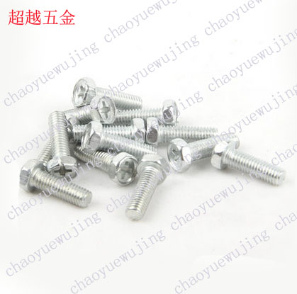 GB29 galvanized recessed head external hexagonal cross bolt external hexagonal screw M6 * 8-10-12-16-20-25-50-Taobao