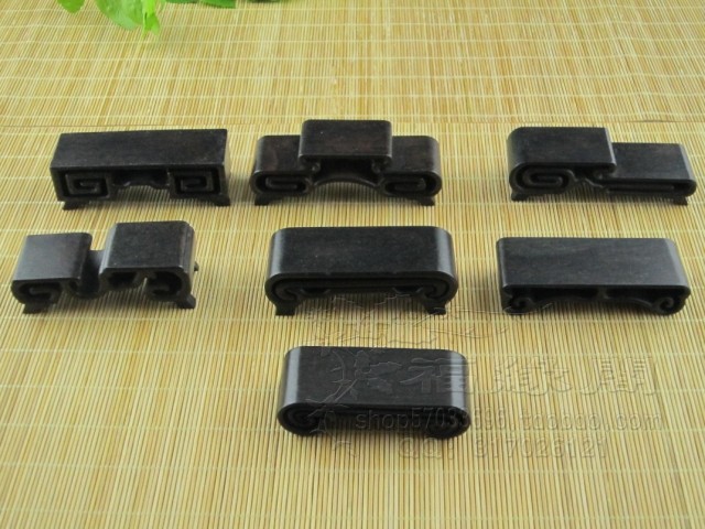 Black Honolu Little Book of Fingertip Bronze Hairy Frame Lotus Clamp Little Qixi jade home