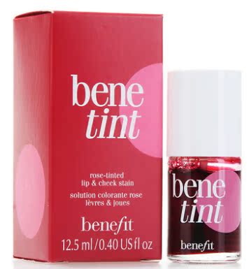 专柜正品 Benefit/贝玲妃玫瑰胭脂水12.5ML 液体腮红唇彩两用包邮