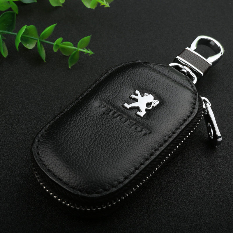 东风标致307 3008 308S 新408 新508标致汽车真皮钥匙包 套 牛皮