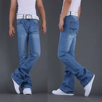 Micro Horn Jeans Men mùa xuân Slim Size Quần ống loe Quần nam rộng Quần hàn quốc shop đồ nam