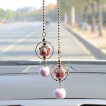  Creative car pendant car interior charm new safe lucky cat car rearview mirror pendant trendy and beautiful interior