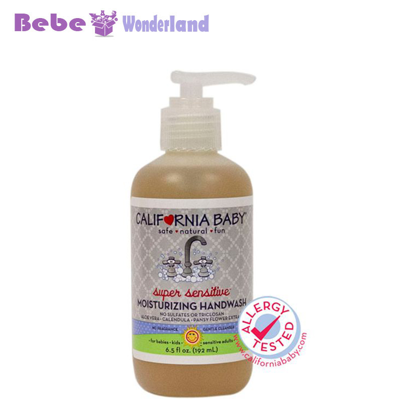 美国原装California Baby加州宝宝防敏感滋润洗手液-192ml