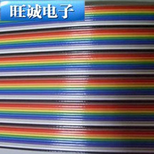 Color flat cable outer diameter 1 5MM flat cable 40 row 16 root silk 40p pure copper 1 m = 8 RMB29