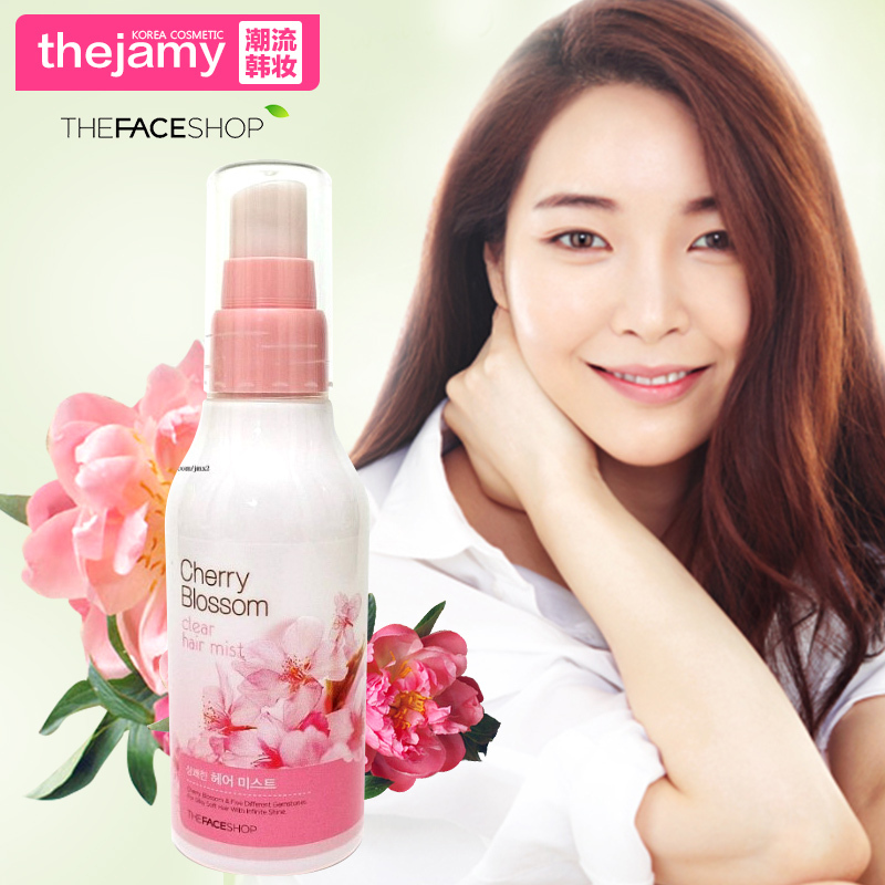 韩国正品直邮the Face Shop樱花香型保湿滋养头发喷雾 100ml