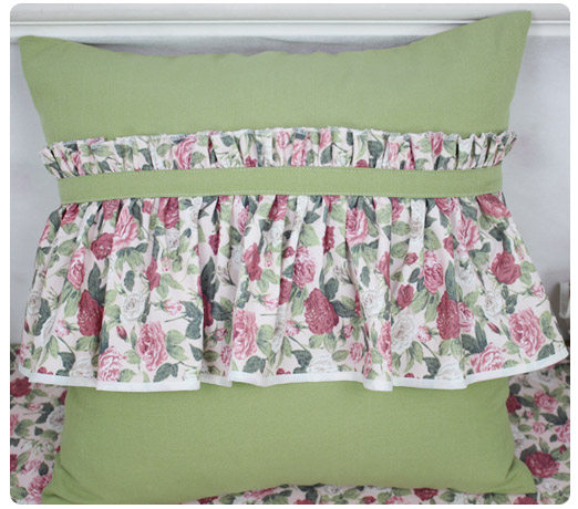 Han Style Pure Color Crushed Flower Square Pillow Square Pillow Car Back Cushion Sofa Leaning Against Pillow Waist Pillow Square