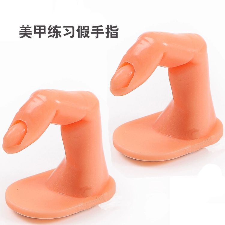 Dụng cụ nghệ thuật làm móng tay Thực hành mô hình ngón tay giả Có thể chèn được băng đô ngón tay giả Keo dán móng tay có thể chèn Móng tay giả - Công cụ Nail