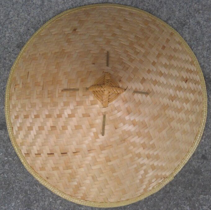 Bucket Hat Hat Bamboo Weave Shade Rain Sun Hat Farmer's Labor Cap Light Board Bucket Hat Red Army Dance Hat Stage Props 