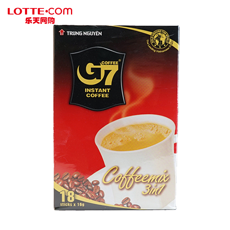 乐天网购G7韩国原装浓郁浓香高品质三合一优质速溶咖啡54条