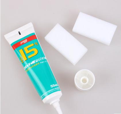 (Burnt Ping Pong) Red Double Hi No. 15 Water-Soluble Inorganic Glue Adhesive 50ML 50ml Send Sponge