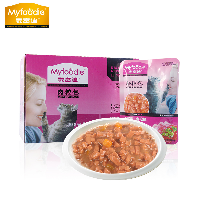 麦富迪猫咪恋猫湿粮85g*12金枪鱼猫罐头组合整箱 妙鲜包猫用包邮