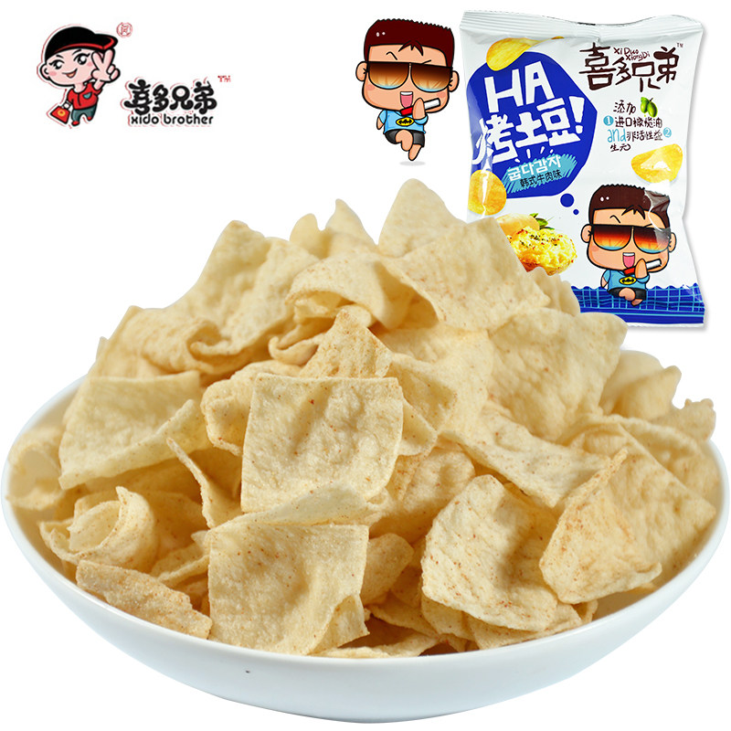 【天猫超市】喜多兄弟烤土豆片20g 韩式牛肉味 休闲零食