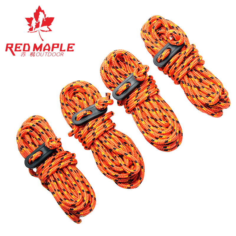 Special high density wind rope snap tent rope Multi-functional ethnic wind outdoor camping rope Canopy rope Awning rope belt