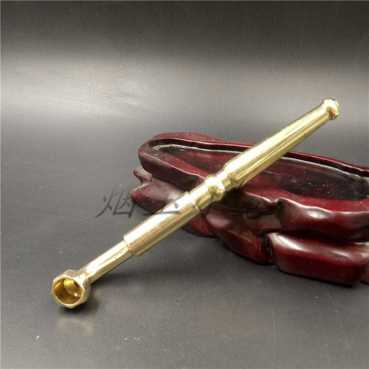 Hand pure copper thicker tobag pure brass removable tobacco traditional dry pipe pipe pipe pot