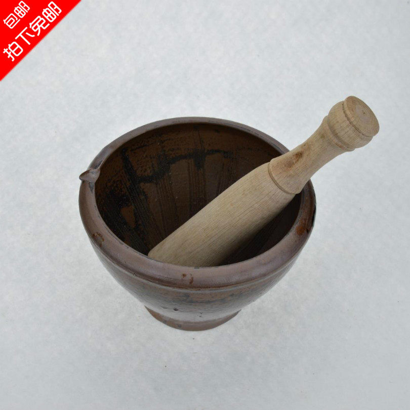 Hunan Chenzhou specialty Anren shaking chili bowl scorched bowl shaking chili pepper bowl soil pottery grinding bowl chili bowl