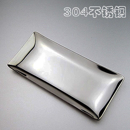 304 stainless steel towel dish Bar snack dish Wet wipes dish Trotter plate Snack fruit Decorate small food plate