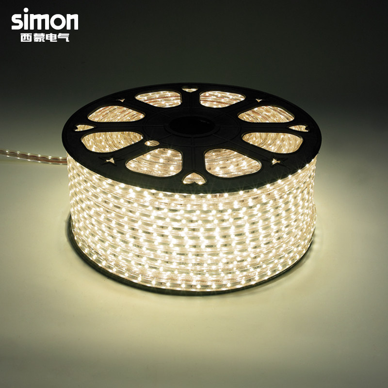 Simon LED light with super bright 5050 60 60 220V dark slot light soft light strip 1 m pieces-Taobao