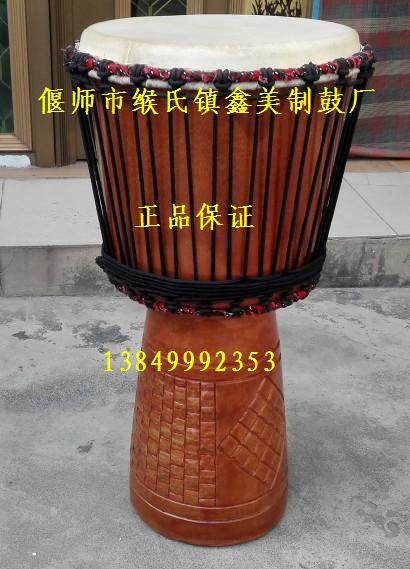 African hand drum 12 inch 10 inch 8 inch African hand drum whole wood hollowed out painted engraving authentic mountain goat skin-Taobao