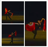 Лю Менгменг Тао Ли Кубок Шандун Джиаооооооу Янге объединил фанат шелк Шарф Красный Плаза Танце