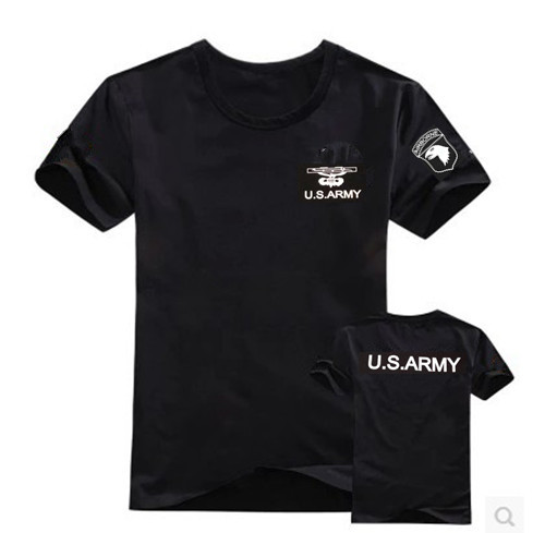 Outdoor army fans short sleeve t shirt cotton practice 101 Airborne Division T - shirt T - shirt can be dressed