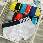 2 tải đơn giản cotton boxer thanh niên eo thấp gợi cảm đồ lót nam thể thao cá tính quần short vuông