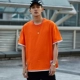 FNNKA Street Loose Shoulder Letters Áo thun tay ngắn nam Nhật Bản Fake Áo hai dây nửa tay áo sơ mi Joker
