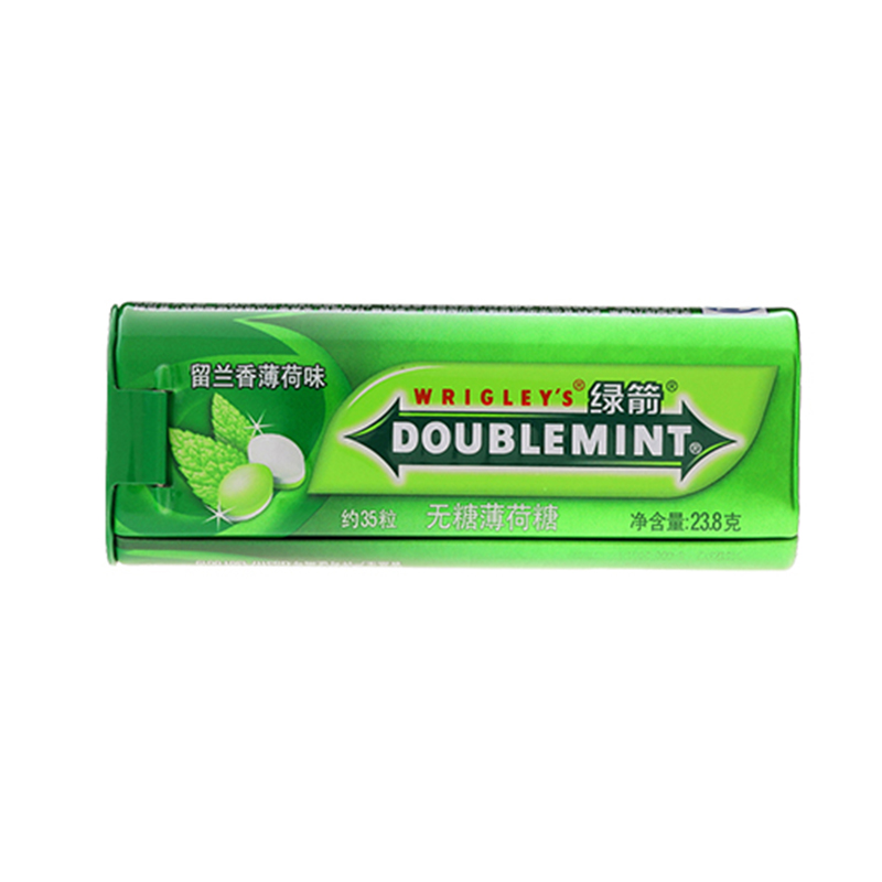 【苏宁易购】绿箭无糖薄荷糖留兰香薄荷口味35粒23.8g