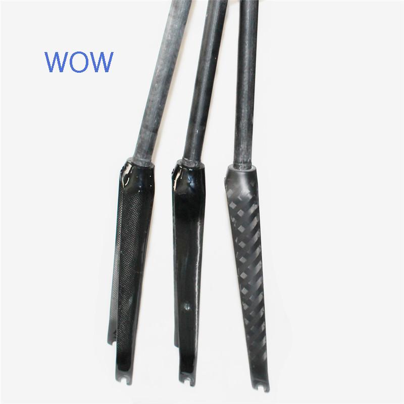 Flush Drilling Special Price Full Carbon Fiber No Light Weight Road Bike Front Fork Dead Fly Racing Racing 700C front fork