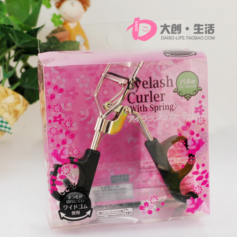 DAISO Japan Daichuang 3D ultra wide angle elastic curl stainless steel eyelash curler easy-to-use makeup tool
