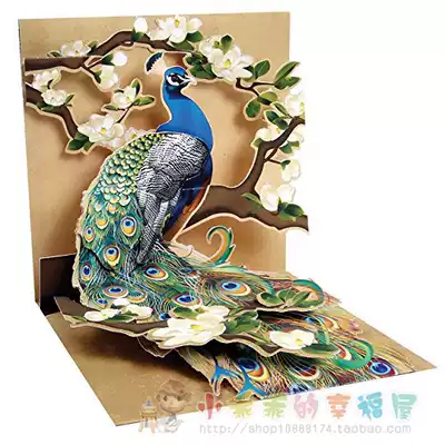w6172 special value must hoard British brand exquisite 3D three-dimensional high-end art greeting card variety of leaflet