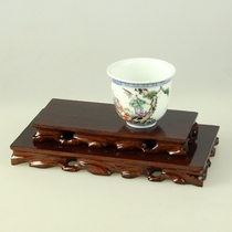 Rectangular solid wood root carving base solid wood bottom support crafts base solid wood base ornaments base