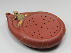 Чайный набор 紫砂壶托清水泥荷塘蛙趣青蛙储水式养壶垫小茶海壶底座杯垫茶壶