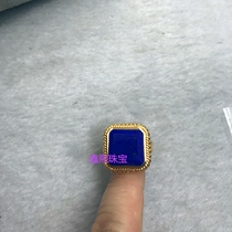 Pure silver handmade inlaid with double hemp flower ring support with stone inlay to process accompanying gem wrapping and making