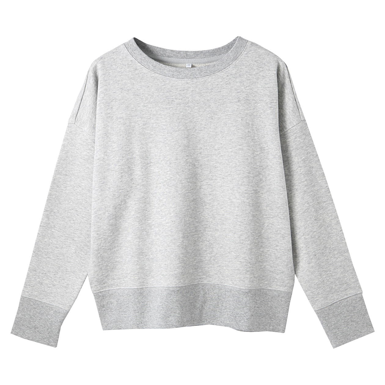 无印良品 MUJI 女式 棉毛圈落肩套头衫
