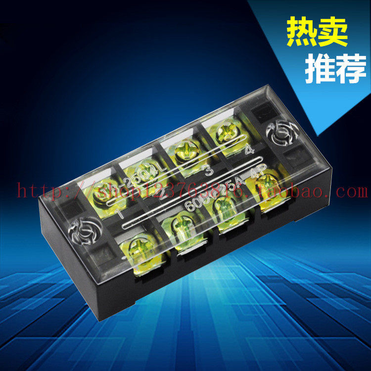 TB-2504L TB-2504L TB-2504 600V 25A 4P 4P terminal connector for wiring ends