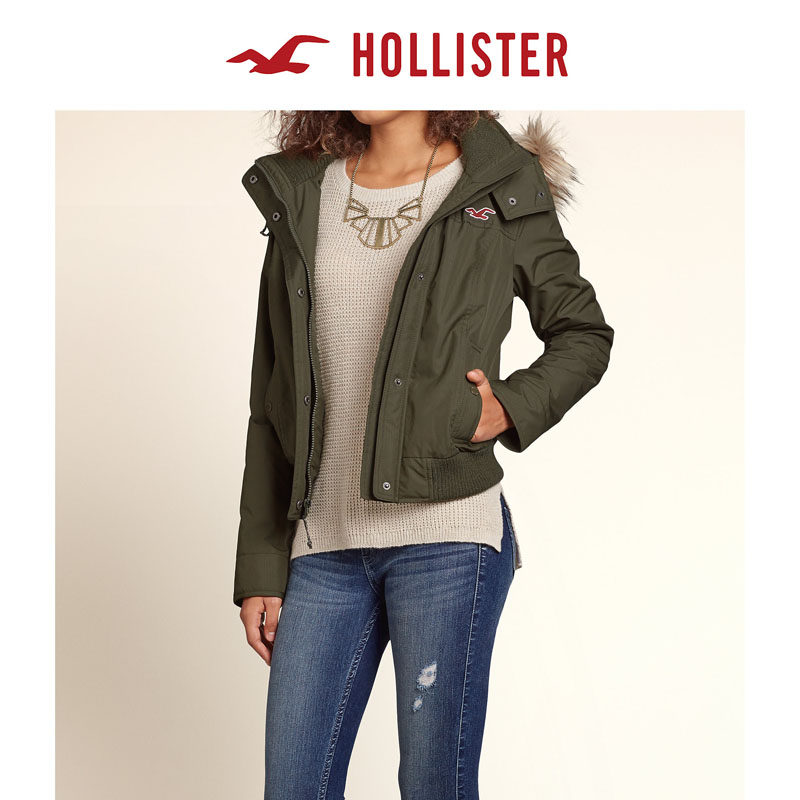 Hollister 全季防风短款夹克 女 97802