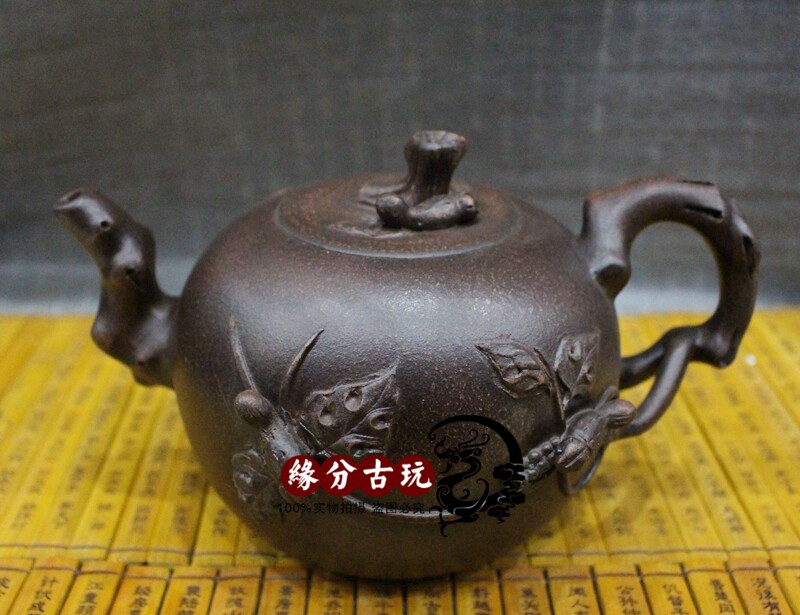 Purple sand pot Yixing imitation famous original mine Antique large teapot Purple mud Zhu Mud handmade tea tea set antique