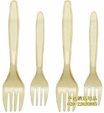 Tea restaurant cold drink shop disposable environmental protection tableware plastic glue fork small dinner fork 12cm 2000 pieces